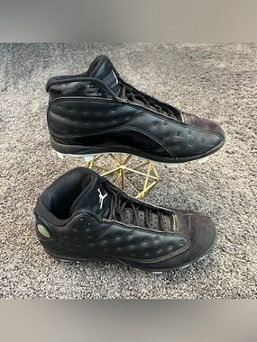 Jordan 13 Retro MCS Cleat Men’s Size 9 Baseball Cleats Black READ DESCRIPTION